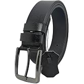 Men's 100% Genuine Leather Black Belt
