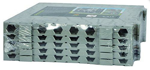 UPP® Gartenplatten 30x30cm/ Terrassenplatten/ Gartenweg/ Beetplatten/Bodenplatte (24 Teile, Stone) - 4