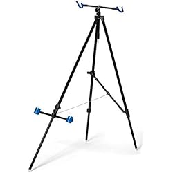 LINEAEFFE Tripod réglable Télescopique Surf-casting Aluminium avec Fourreau