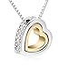 Nakabh Valentines Collection Elegant Heart Pendant Chain For Girls and Women RS.349.00