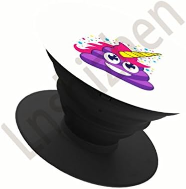 Premium Mounts and Stand, Expanding Stand Pop Grip Mount Sockets for iPhone,Smartphones and Tablets - Emoji Purple Unicorn Poop