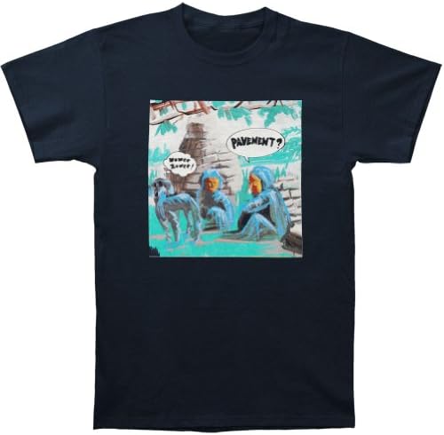 Yustery Pavement Men's Wowee Zowee Slim Fit T-shirt Black, 0Black, Medium