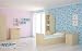 Polini Kids Simple Cot Bed with Drawer Unit, Number 1000, Natural