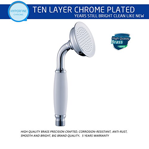 S R SUNRISE Handbrause der retro raindance Duschkopf messing Telefon-Stil verchromt SRSH04