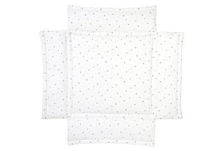 Schardt 132130000 1/679 Tapis de parc Imprimé petites étoiles grises 100 x 100 cm