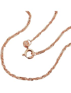 Latotsa 14 Karat 585 Rotgold Gold Singapurkette Singapur Kette Halskette Goldkette Rosegold Rose Schmuck Collier...