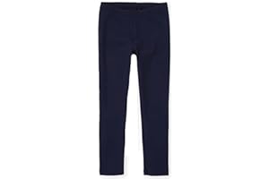 Gavena Girls Leggings Cotton Winter Kids Fleece Lined Leggings Blue Black Grey Age 2-11