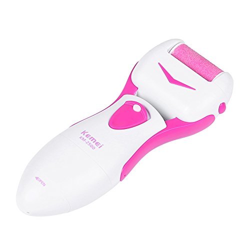 TOP Elektrisch Hornhautentferner Fußpflege Pediküre Set Foot Spa Smoother Rosa - 3