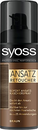 Syoss Ansatz Retoucher Kaschierspray Braun Stufe 1, 3er Pack (3 x 120 ml)