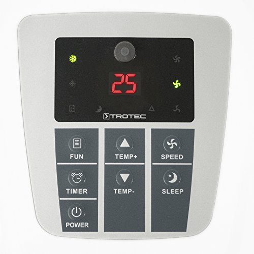 TROTEC Lokales mobiles Klimagerät Klimaanlage PAC 2000 X mit 2,0 kW / 7000 Btu (EEK A) das 3-in-1-Multitalent für Kühl-, Heiz- oder Entfeuchtungsbetrieb - 5
