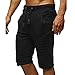 Produktbild Herrenmode Sommer kurze Hose Pants Herren Cargohose Sweatshorts Slim Fit Stretch Chino-Shorts kurze Hose Fitnesshose Trainingshose Jogger Stretch Fitness Hose Sweat-Shorts kurze Hose Sport-Shorts Laufhose Pants Sweatpant Männer Loose Hose Fitness Hose LMMVP (XXXL, Schwarz)