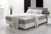 Produktbild Boxspringbett, Hotelbett, Polsterbett,Saturn 160x200cm inklusive Topper, Kunstleder/Stoff