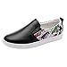 Produktbild Damen Schuhe, Malloom Frauen Mode Graffiti Wohnungen Schuhe Slip on Faule Schuhe Freizeit Bequeme Schuhe Schwarz Weiß Größe: 35-41