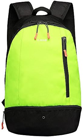 Esilife Small Rucksack, Sports Backpack, Gym Bag, Schoolbag, Daypack with Shoes Compartment, Lightweight, 20L, Green