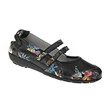  Natural Feet Damen Ballerina Jule  Echtes Hirschleder  Weite H  Hallux geeignet 37 schwarz