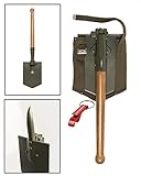 robuster BW Klappspaten mit Holzgriff