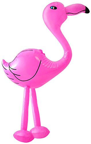 German Trendseller® - Mega Aufblasbarer Flamingo - NEU -┃ 64cm ┃ Pink ┃ Pool Party ┃ Kindergeburtstag
