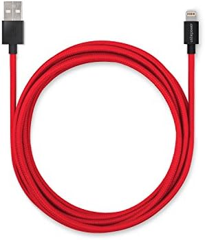 usbepower – Cosmo fabric 1 m with Silicone Ball – Lightning to USB Cable – Apple Certified – Lightning Cable iPhone iPhone 7 | 7 | 6 |6 More | Iphone 5 | 5s | 5 °C, iPad Air/Mini, iPod 5th generation