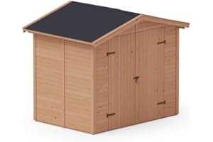 Upyard Cobertizo de Almacenamiento 240x170 cm con Certificación FSC, Caseta de Jardín Exterior - Impregnado