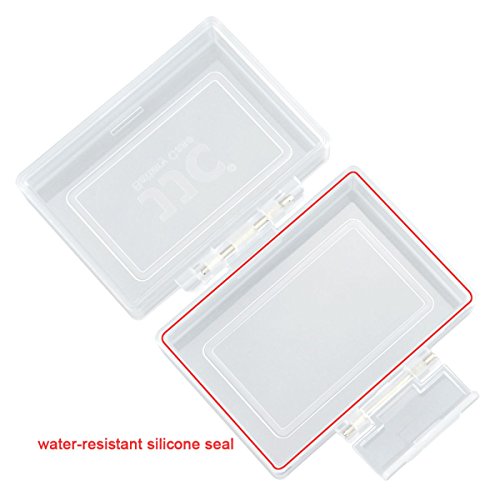 Flashwoife Turtle BC-1 wasserdichte Universal-Etui Schutzbox für Kameraakku bis max. 61 x 41 x 22 mm und Speicherkarten (in Kombination mit einem Microfasertuch) Box Cards Case - 4