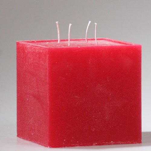 Preisvergleich Produktbild Würfel 4-Docht rot 140 x 150 mm