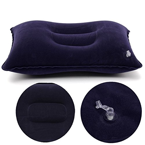 KING DO WAY aufblasbare kissen bequem flugreisen Reisekissen outdoor reise camping kopf hals rest polster schuetzen inflatable pillow Strandkissen - 5