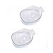 Tinksky 2pcs Nail Soak Bowls Tray Polish Remover Nail Art Manicure Care Treatment Tool (Clear)