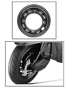 Meenu Arts Tubeless Tyre Rim for Honda Dio110 CC New Models -Black