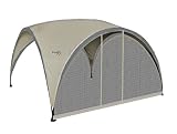 bo garden A fijar en el medio de velcro Bo Garden 4472218 Party Shelter Paredes Lateral mosquitera con Puerta poliéster Negro 426 x 233 x cm, Talla L