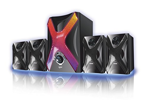 Santosh SNT-4027G-BT 4.1 Channel Multimedia Speakers with Bluetooth and USB Support (Black)