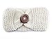 Produktbild Tukistore Damen Knopf Strick Stirnband Winter Warme Häkelarbeit Gestrickte Turban Twist Headwrap Haarband Ohr Wärmer Haarschmuck