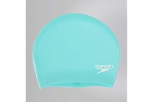 Speedo Długa czapka do pływania do włosów zielona jeden rozmiar czepek kąpielowy dla dorosłych, Spearmint, jeden rozmiar