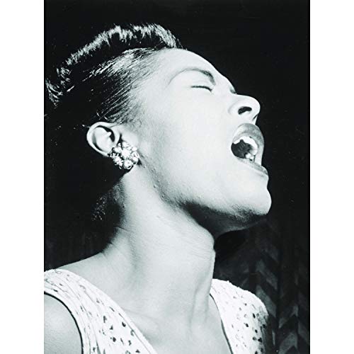 QUALITY FINE ART PRINTS Vintage Blues DE Fotos Cantante DE Jazz Legend Billie Holiday PÓSTER DE Vendimia Azul Leyenda Fiesta