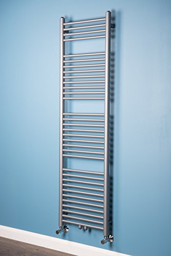Handtuchheizkörper Badheizkörper 1600x450mm Silber gerade - 3
