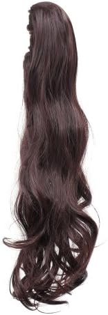 MISS20 20” Curly Ponytail With Claw Clip on Hairpiece -Dark Brown 4A#
