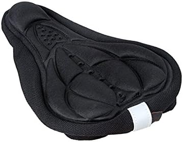 Generic Cycling 3D Silicone Soft Thick Gel Cushion Cover Mountain Bike Bicycle Saddle Seat Pad 4 Colors Optional (Black)