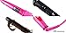 CoFashion Women Professional Automatic 5-in-1 Curling Wand Tongs Quick Heating Time-Saving 180?-210? Ceramic Tourmaline Barrels Salon Studio Hair Styler Tools Curling Iron Set Crimping Iron with Free Heat Resistant Gloves Best Birthday Mother Gift(Red)