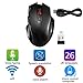 Produktbild M3M Intelligente Sprachmaus 2.4Ghz Photoelektrische 1600DPI 7 Schlüssel-Sprachsuche, Spracheingabe, Sprachübersetzung, Sprachsteuerung, Für Windows Mac MacBook,Black