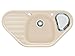 Produktbild Franke Calypso COG 651-E Beige Granit Eck-Spüle Küchenspüle Einbauspüle Auflage