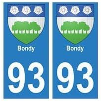 93 Bondy Crest Sticker Plate Stickers City