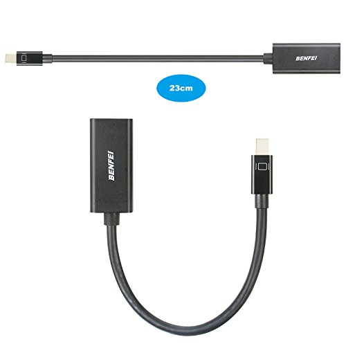 Mini DisplayPort to HDMI Adapter 2 Pack, Benfei Mini DP(Thunderbolt) to HDMI Converter Gold-Plated Cord for MacBook Pro, MacBook Air, Mac mini, Microsoft Surface Pro 3/4, etc