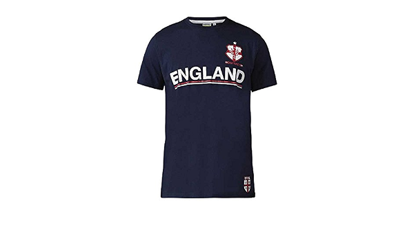 D555 Mens England Football t-Shirt Polo 