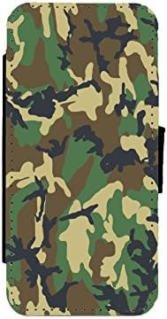 DPM Green Camouflage Colours &amp; Patterns Army Leather Flip Phone Case Cover - Wallet - For (Samsung Galaxy S4)
