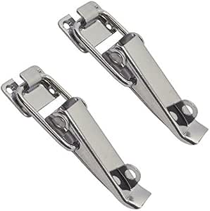 Lot De 4 Fermetures à Levier En Acier Inoxydable, Réglables, Avec Trou Pour Cadenas - Pour Armoire, Porte, Caisses, Boîtes (vis Fournies)
