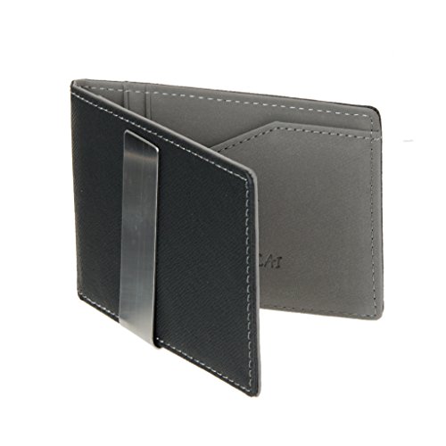 Preisvergleich Produktbild Sharplace Herren Geldbörse, Ausweis- und Kreditkartenetui PU-Leder Brieftasche, Herren Geldbörse Visitenkartenetui Kreditkartenschutz - Grau