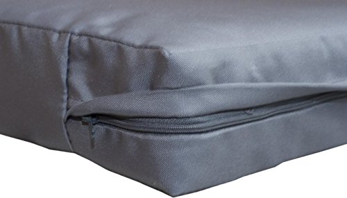 Premium Lounge Sitzkissen Palettenkissen im Farbton anthrazit ca. 60 x 60 cm ca. 9 cm dick aus 100% Polyester wasserabweisend - 2