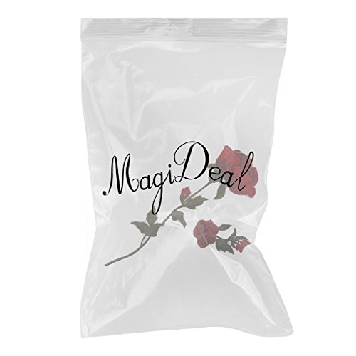 MagiDeal 2pcs rose blumen Stickerei Nähen Aufnäher Aufbügler Applikation - 2