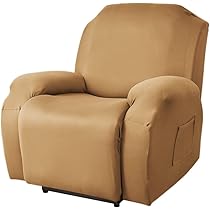 Copripoltrona Universale Per Poltrona Relax - 4 Pezzi Con Tasche, Lavabile, Elasticizzato - Foto 7