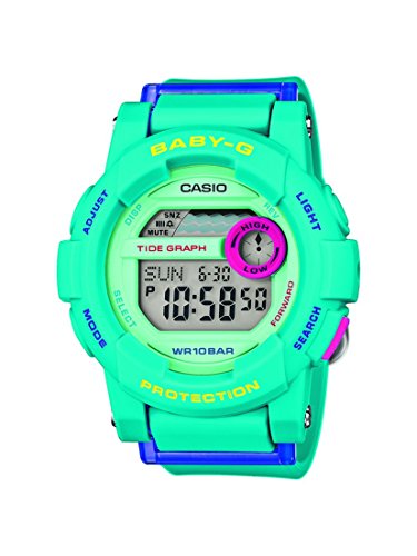 Casio Damen-Armbanduhr Baby-G Digital Quarz Resin BGD-180FB-2ER Casio Damen-Armbanduhr Baby-G Digital Quarz Resin BGD-180FB-2ER