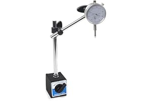 ALETO Indicador de prueba de marcación DTI Medidor y Base Magnética Soporte de Reloj Medidor de Reloj TDC Base Soporte de Precisión Kit de Herramientas de Medición